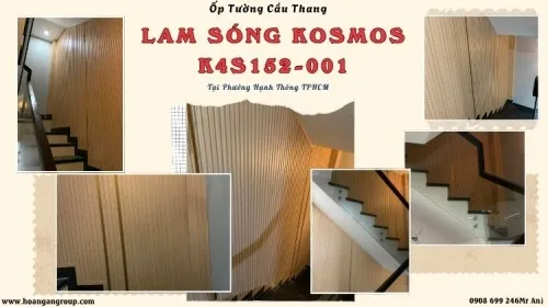 Ốp Tường Cầu Thang Lam Sóng Kosmos K4S152-001 Phường Hạnh Thông TPHCM