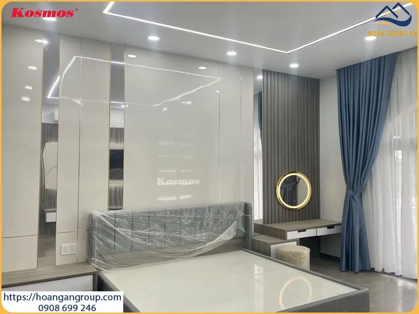 Ốp Tường Đầu Giường Ngủ Nhựa Giả Đá, Giả Gỗ Tại Phú Nhuận TPHCM
