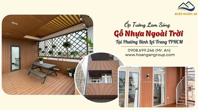 Ốp Tường Lam Sóng Gỗ Nhựa Ngoài Trời Tại Phường Bình Lợi Trung TPHCM