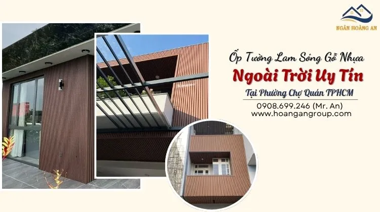 Ốp Tường Lam Sóng Gỗ Nhựa Ngoài Trời Uy Tín Tại Phường Chợ Quán