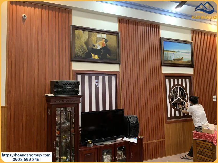 Ốp Tường Lam Sóng Nano Nhựa Giả Gỗ Tại Quận 5 TPHCM Ốp Tường Lam Sóng Nano Nhựa Giả Gỗ Tại Quận 5 TPHCM