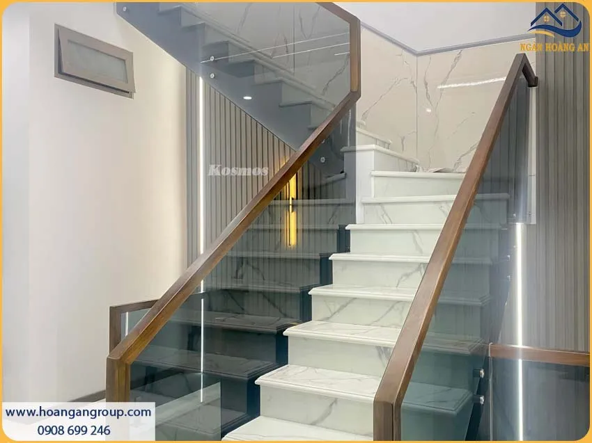 Hình Ảnh Ốp Tường Lamri PVC Giả Đá Sau Khi Hoàn Thiện