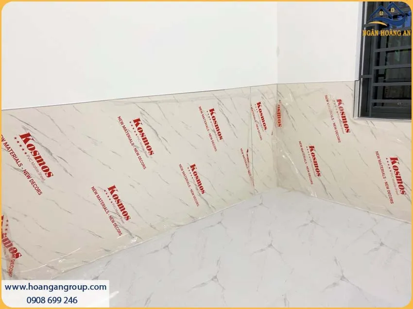 Tấm Nhựa PVC Giả Đá Kosmos Vân Đá Sắc Nét Sang Trọng Tấm Nhựa PVC Giả Đá Kosmos Vân Đá Sắc Nét Sang Trọng
