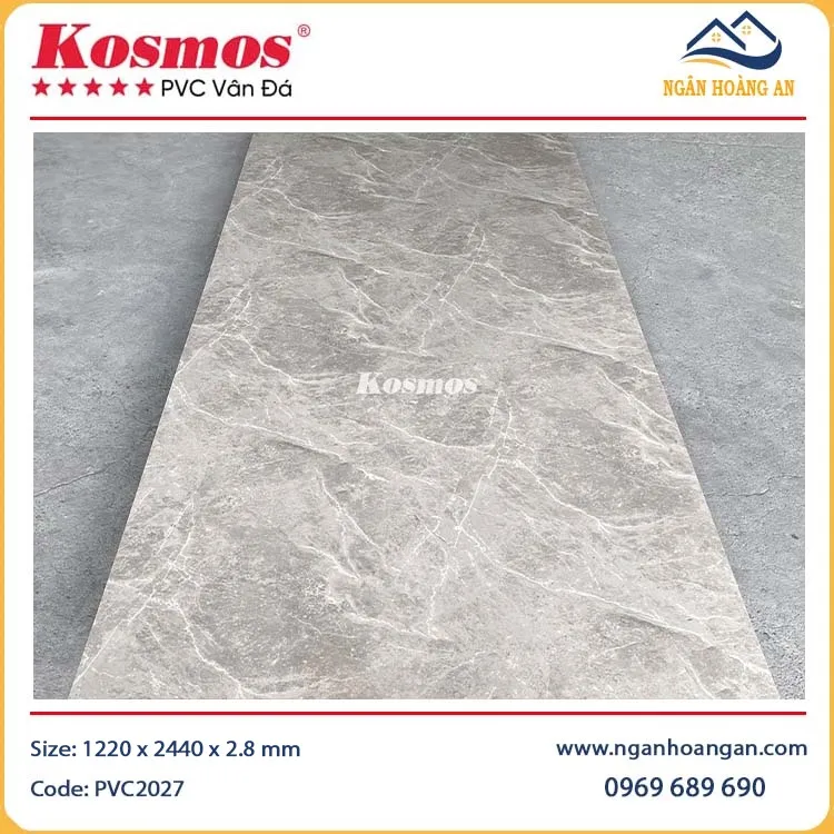 Ốp Tường PVC Giả Vân Bê Tông Kosmos PVC2027