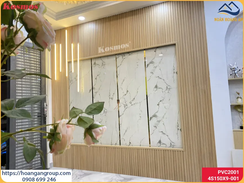 Ốp Tường Nhựa Giả Đá, Giả Gỗ Kosmos Tại Bình Chánh TPHCM Ốp Tường Nhựa Giả Đá, Giả Gỗ Kosmos Tại Bình Chánh TPHCM