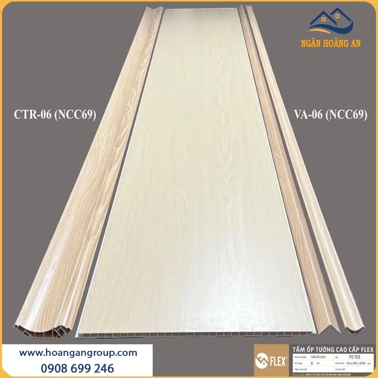 Ốp Tường Nhựa Nano Flex FG103 Vân Gỗ Cắt Theo Kích Thước