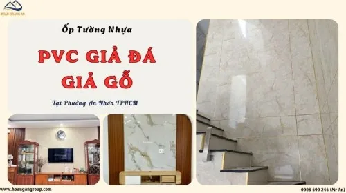 Ốp Tường Nhựa PVC Giả Đá, Giả Gỗ Đẹp – Chất Lượng Phường An Nhơn TPHCM