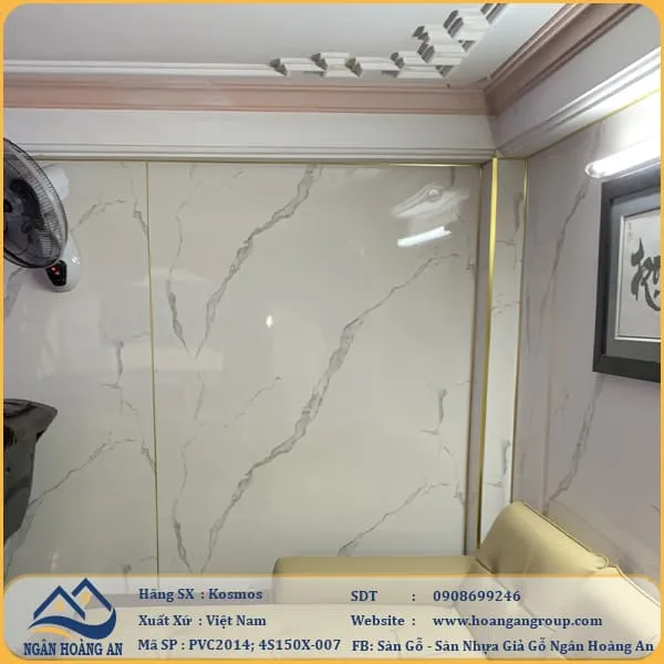 Ốp Tường Nhựa PVC Giả Đá Kosmos Tại Quận 12, Hóc Môn TPHCM