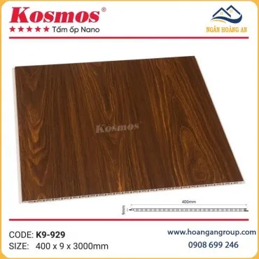 Ốp Tường Ốp Trần Tấm Nano Chân Kép Giả Gỗ Kosmos K9-929