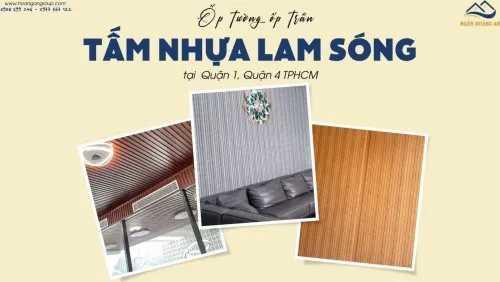 Ốp Tường Ốp Trần Tấm Nhựa Lam Sóng Tại Quận 1, Quận 4 TPHCM