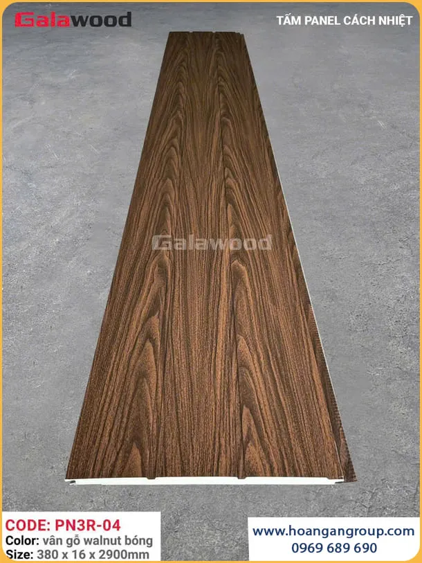 Ốp Tường Tấm Panel Cách Nhiệt Galawood PN3R-04 Vân Gỗ Wanul Ốp Tường Tấm Panel Cách Nhiệt Galawood PN3R-04 Vân Gỗ Wanul