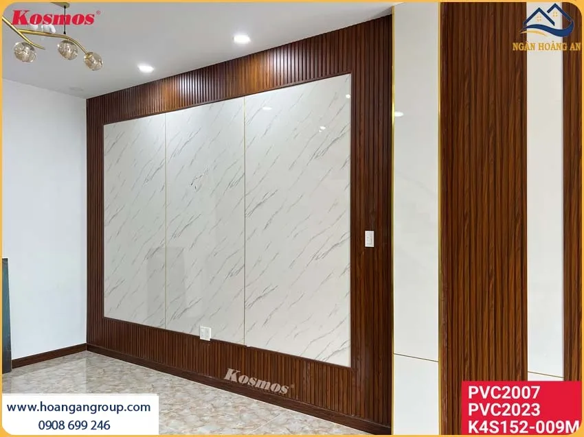 Tấm Nhựa Ốp Tường PVC Giả Đá Có Khả Năng Cách Âm, Cách Nhiệt Tốt