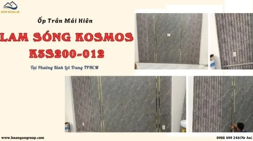 Thi Công Tấm Lam Sóng Kosmos K3S200-012 Phường Bình Lợi Trung TPHCM
