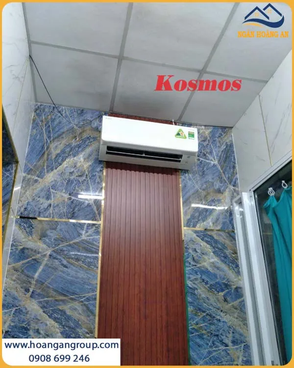 Mẫu Ốp Tường Phòng Ngủ Bằng PVC Giả Đá Hiện Đại