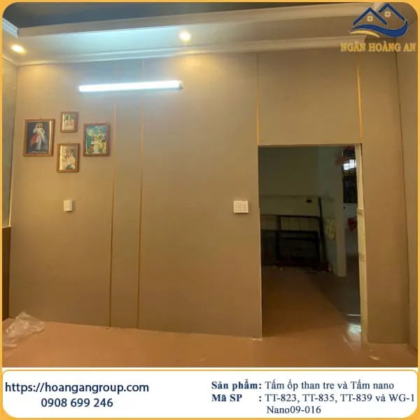 Cải Tạo Phòng Ngủ Bằng Tấm Ốp Than Tre Tại Long Thành Đồng Nai