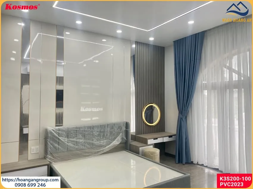 Ốp Tường Phòng Ngủ Nhựa Giả Đá, Giả Gỗ Tại Quận 2 TPHCM