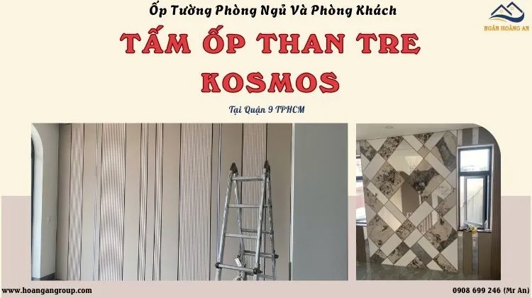 Ốp Tường Phòng Ngủ Và Phòng Khách Bằng Tấm Than Tre Tại Quận 9 TPHCM