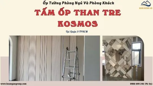 Ốp Tường Phòng Ngủ Và Phòng Khách Bằng Tấm Than Tre Tại Quận 9 TPHCM