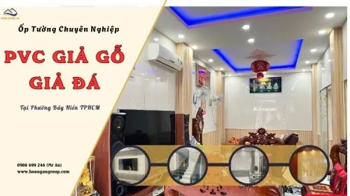 Ốp Tường PVC Giả Gỗ, Giả Đá Chuyên Nghiệp Tại Phường Bảy Hiền TPHCM