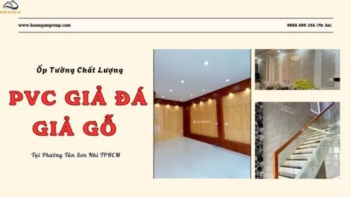 Ốp Tường PVC Vân Gỗ, Vân Đá Chất Lượng Tại Phường Tân Sơn Nhì TPHCM
