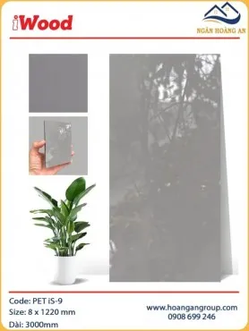 Ốp Tường Sợi Than Tre Đa Năng Phủ PET iWood iS-9