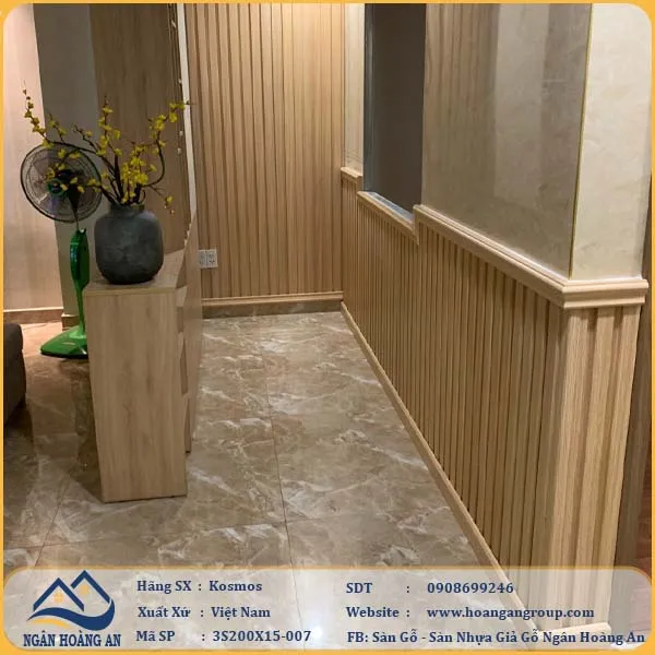 Ốp Tường Tấm Lam Sóng Nhựa Giả Gỗ Kosmos Lamri Tại Quận 2 TPHCM Ốp Tường Tấm Lam Sóng Nhựa Giả Gỗ Kosmos Lamri Tại Quận 2 TPHCM
