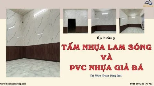 Ốp Tường Tấm Nhựa Lam Sóng Và PVC Nhựa Giả Đá Tại Nhơn Trạch Đồng Nai