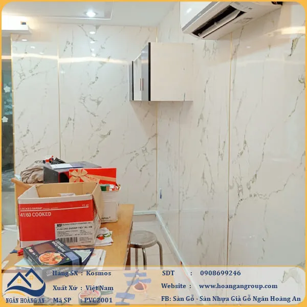 Tấm Ốp Tường PVC Giả Đá Kosmos Tại Bình Chánh TPHCM