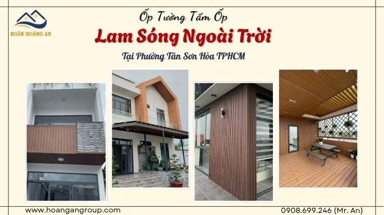 Ốp Tường Tấm Ốp Lam Sóng Ngoài Trời Tại Phường Tân Sơn Hòa TPHCM
