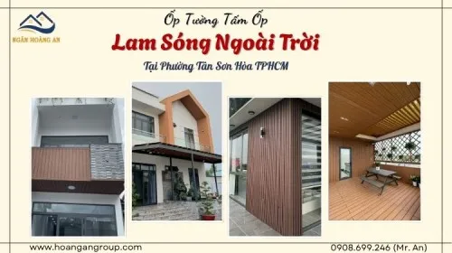 Ốp Tường Tấm Ốp Lam Sóng Ngoài Trời Tại Phường Tân Sơn Hòa TPHCM