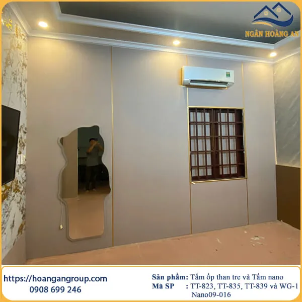 Cải Tạo Phòng Ngủ Bằng Tấm Ốp Than Tre Tại Long Thành Đồng Nai