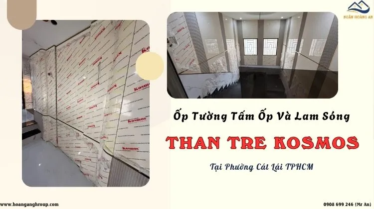 Ốp Tường Tấm Ốp Và Lam Sóng Than Tre Kosmos Tại Phường Cát Lái TPHCM