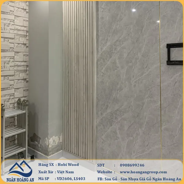 Ốp Tường Tấm PVC Lam Sóng Hobi Wood Tại Quận 1 TPHCM Ốp Tường Tấm PVC Lam Sóng Hobi Wood Tại Quận 1 TPHCM
