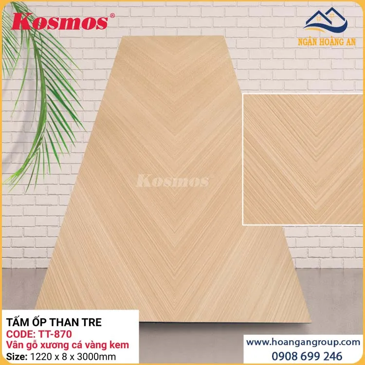 Ứng Dụng Của Tấm Ốp Than Tre Vân Gỗ Xương Cá Vàng Kem Kosmos TT-870 Ứng Dụng Của Tấm Ốp Than Tre Vân Gỗ Xương Cá Vàng Kem Kosmos TT-870