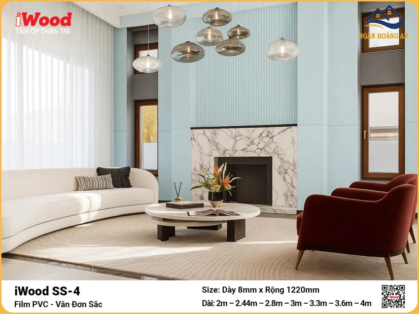 Ốp Tường Than Tre iWood SS-4 Cắt Theo Kích Thước