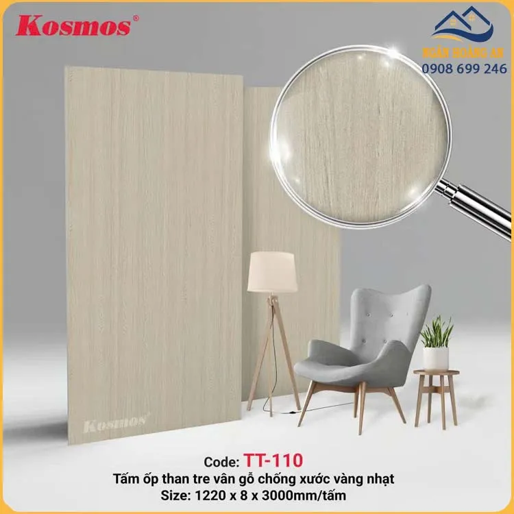 Đặc Điểm Nổi Bật Ốp Tường Than Tre Kosmos TT-110 Vân Gỗ Vàng Nhạt Đặc Điểm Nổi Bật Ốp Tường Than Tre Kosmos TT-110 Vân Gỗ Vàng Nhạt