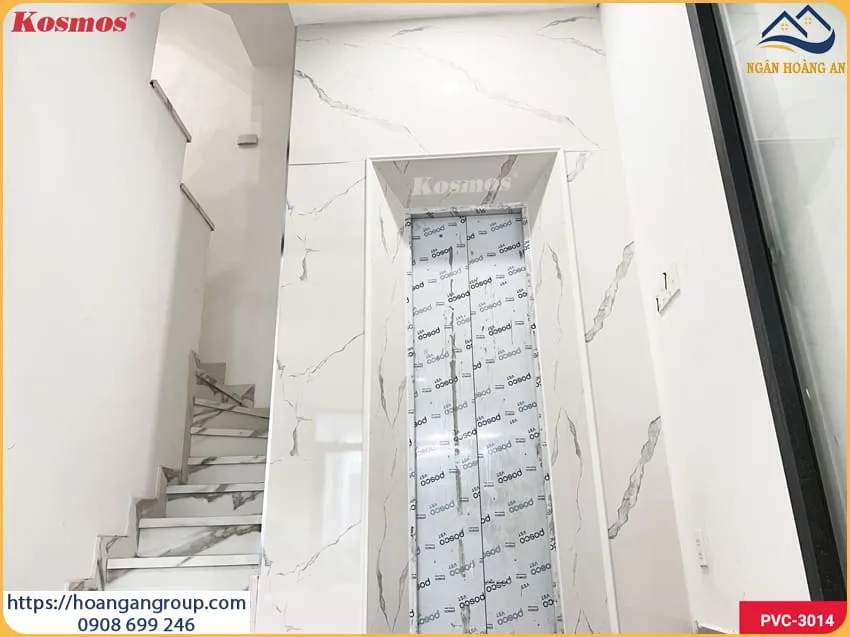 Ốp Tường Thang Máy Nhựa Giả Đá Tại Nhà Bè TPHCM