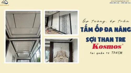 Ốp Tường Trần Bằng Tấm Ốp Than Tre Kosmos Tại Quận 12 TPHCM