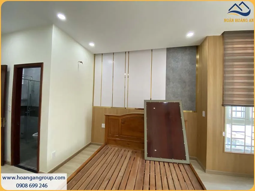 Mẫu Vách Đầu Giường Đẹp Với Nano Giả Gỗ