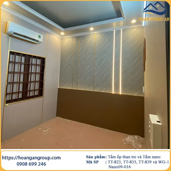 Cải Tạo Phòng Ngủ Bằng Tấm Ốp Than Tre Tại Long Thành Đồng Nai
