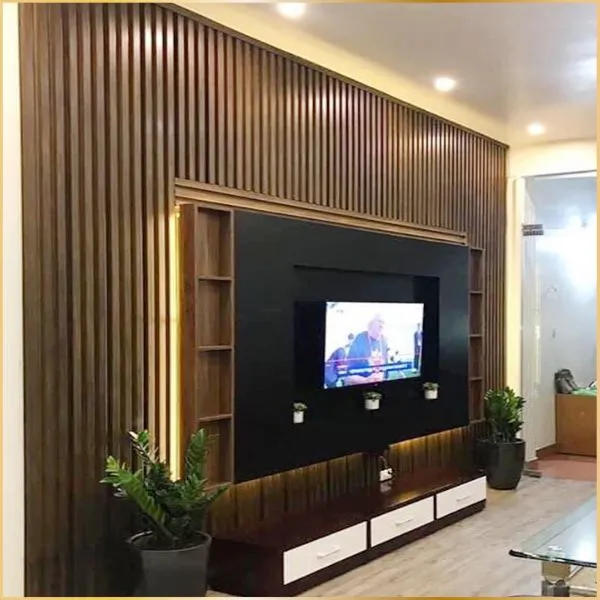 Vách Tivi Tấm Nhựa Ốp Tường Lam Sóng Vách Tivi Tấm Nhựa Ốp Tường Lam Sóng