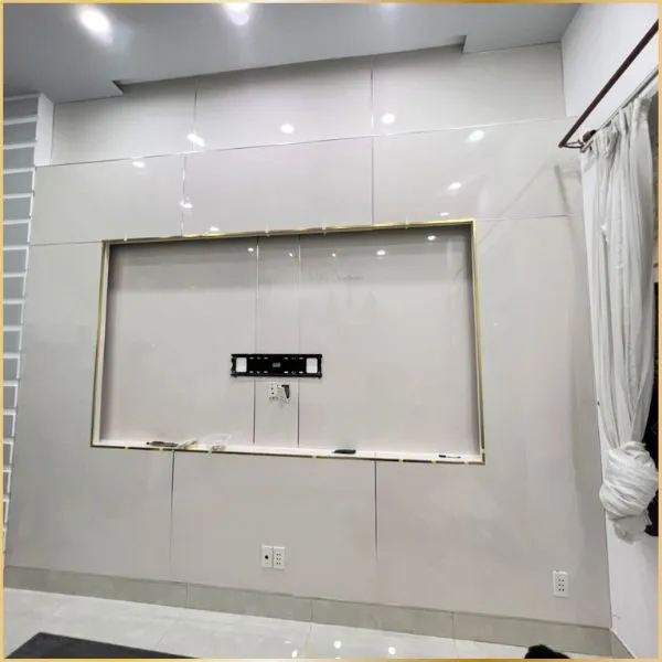 Vách Tivi Tấm Nhựa Ốp Tường PVC Giả Đá Vách Tivi Tấm Nhựa Ốp Tường PVC Giả Đá