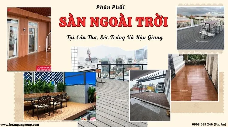 Phân Phối Sàn Gỗ Nhựa Ngoài Trời Tại Cần Thơ, Sóc Trăng Và Hậu Giang