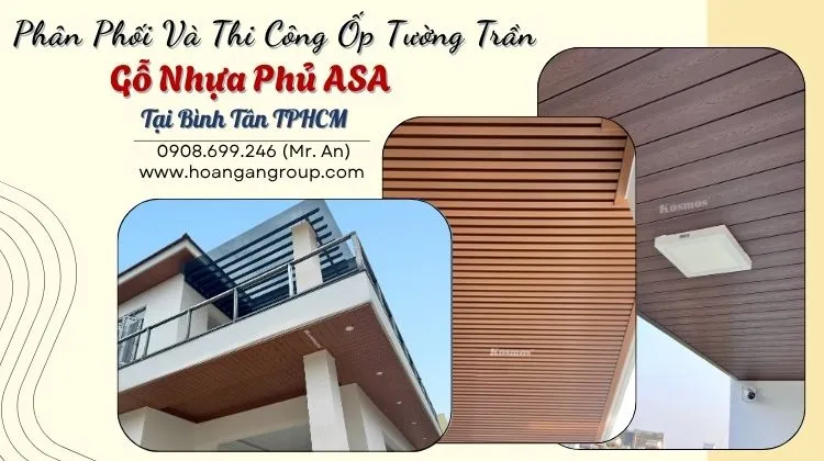 Phân Phối Và Thi Công Ốp Tường Trần Gỗ Nhựa Phủ ASA Phân Phối Và Thi Công Ốp Tường Trần Gỗ Nhựa Phủ ASA