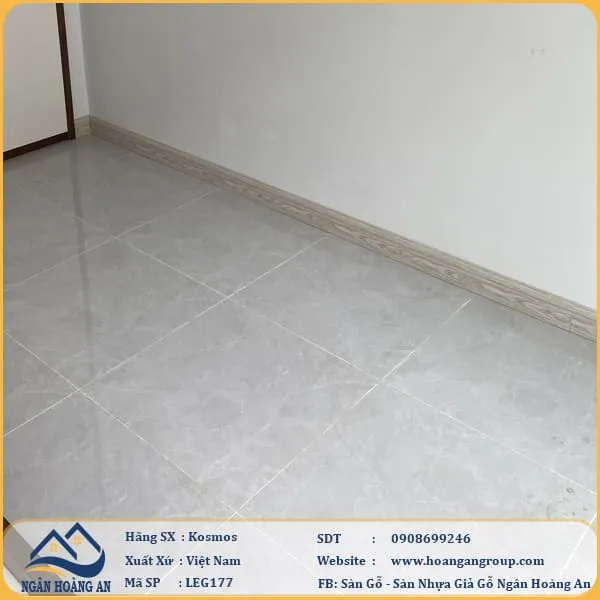 Thi Công Len Chân Tường Giả Gỗ Kosmos LEG177 Tại Quận Gò Vấp TPHCM