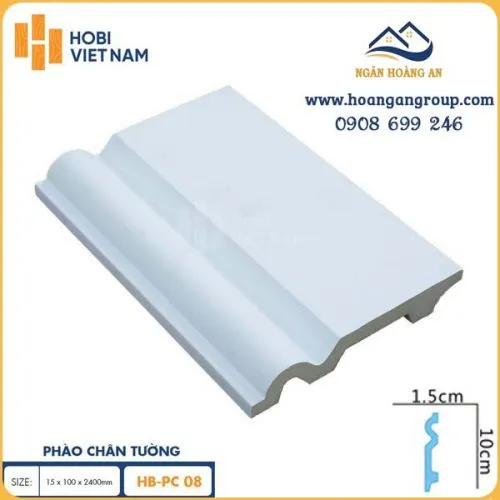 Phào Chân Tường PU Hobi Wood HB-PC08
