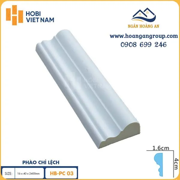 Phào Chỉ Lệch Hobi Wood HB-PU03