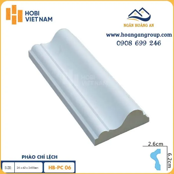 Phào Chỉ Lệch Hobi Wood HB-PU06