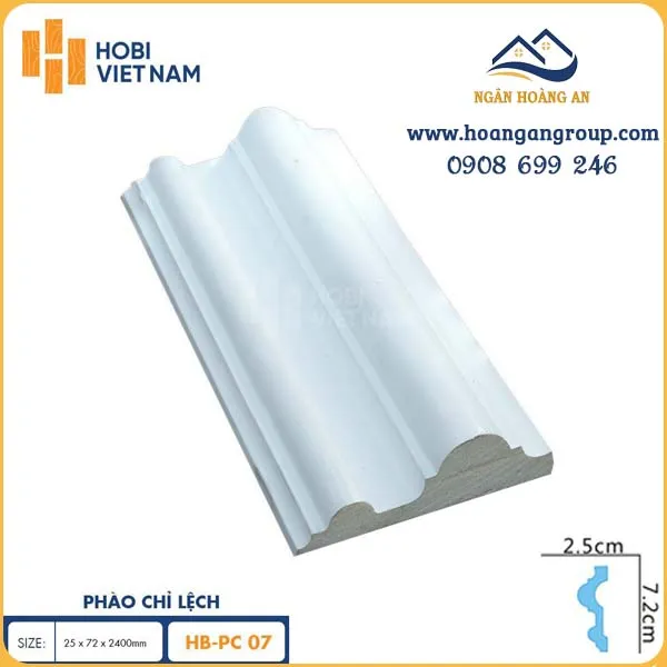 Phào Chỉ Lệch Hobi Wood HB-PU07