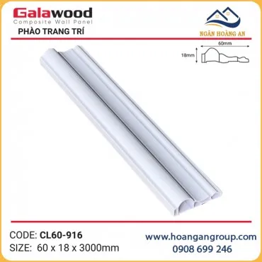 Phào Chỉ Lệch Trang Trí Galawood CL60-916